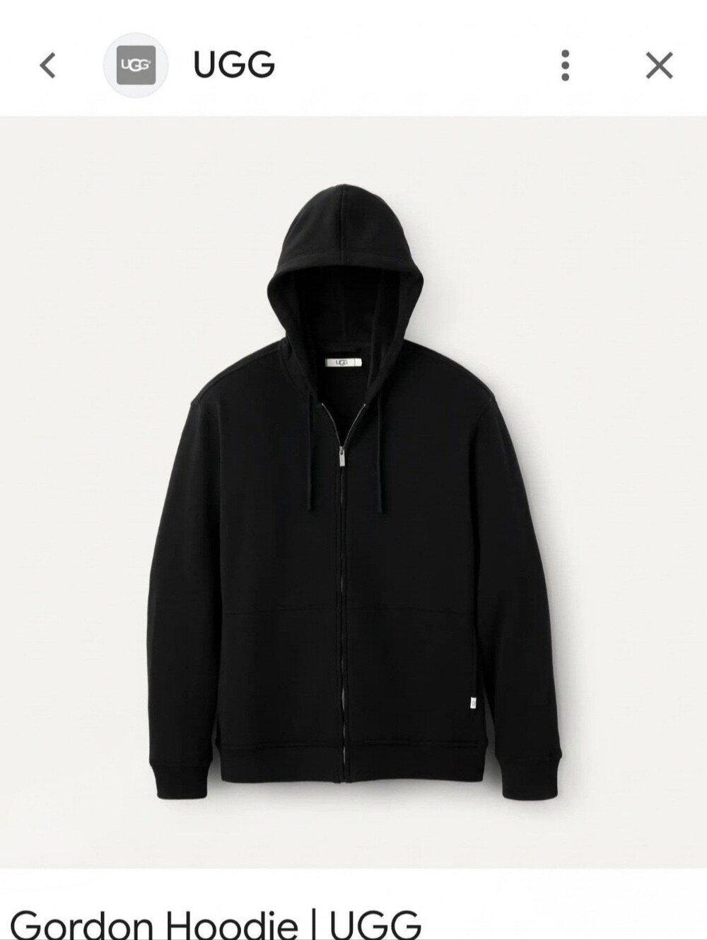 UGG Navy Full-Zip Hooded Sweater